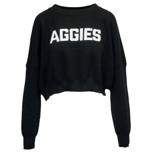 Women's Aggies Cropped Knit Sweater